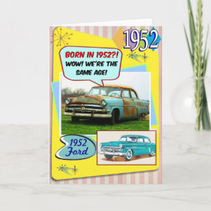 70. Geburtstag! Wow, genauso alt wie dieser Chevy Karte