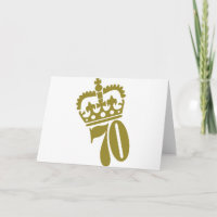 70. Geburtstag - Zahl - siebzig