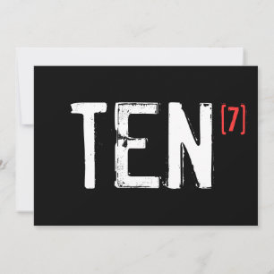 70. Geburtstag - Zehn zur siebten Einladung