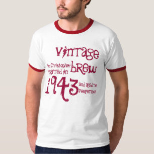 70. Geburtstags-Geschenk1943 Vintager Brew-Name T-Shirt