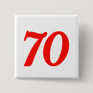 70. Geburtstags-Geschenke der Nr.-siebzig Button