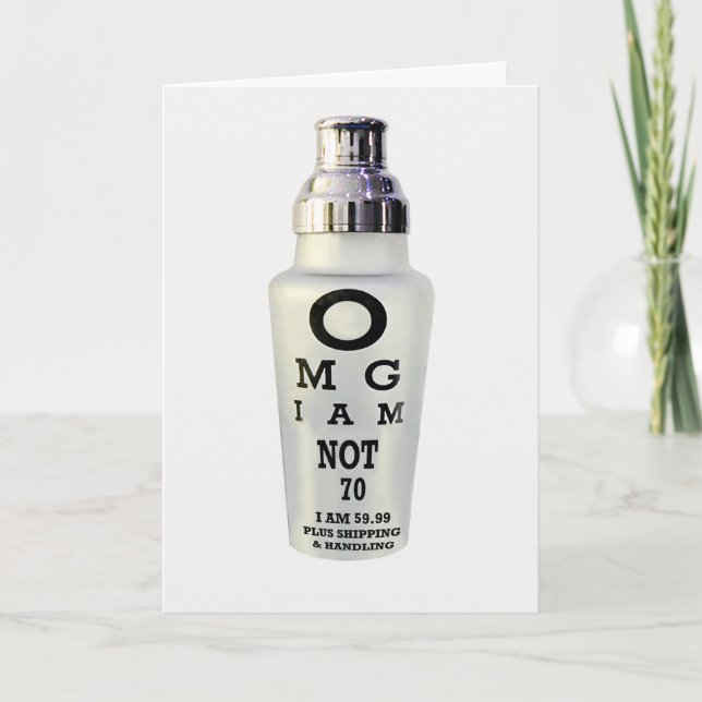 70. Geburtstags-Karte Karte (Vorderseite)