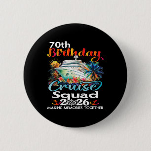 70. Geburtstags-Kreuzfahrt-Squad Freunde Familie U Button