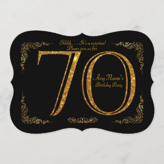 70., Geburtstags-Party 70., großes Gatsby, Einladung