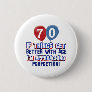 70. Geburtstagsentwürfe Button