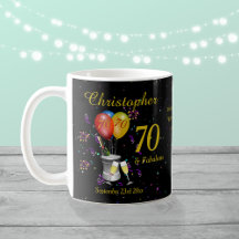 70. Geburtstagsfeier Sparkling Schwarz