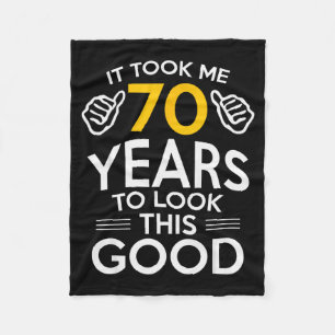 70. Geburtstagsgeschenk machte mich 70 Jahre alt Fleecedecke