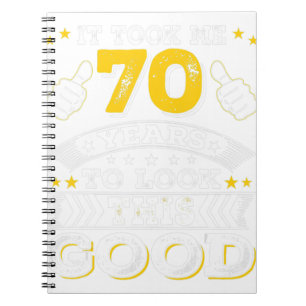 70. Geburtstagsgeschenk - mitgenommen 70 Jahre - 7 Notizblock