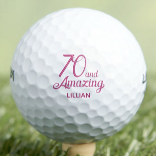 70. Geburtstagsgeschenk - Rosa 70 und Phantastisch Golfball