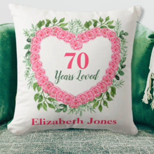 70. Geburtstagskissen - 70 Jahre Loved Design Kissen