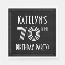 70. Geburtstagsparty: Art-Déco-Stil + Individuelle