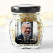 70. Geburtstagsparty Foto Cheers Gold Script