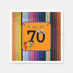 70. Geburtstagsparty Mexikanisches Design Serviette