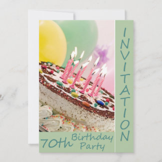 70. Geburtstagsparty Personalisierte Einladung