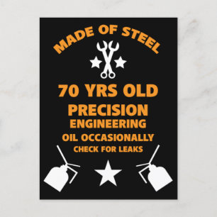 70. Geburtstagsparty Postkarte