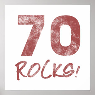 70. Geburtstagsrocks Poster