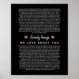 70 Gründe, warum wir Ihnen Geburtstagsgeschenk für Poster