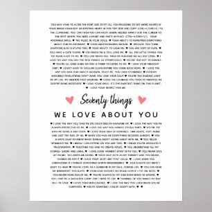 70 Gründe, warum wir Ihnen Geburtstagsgeschenk für Poster