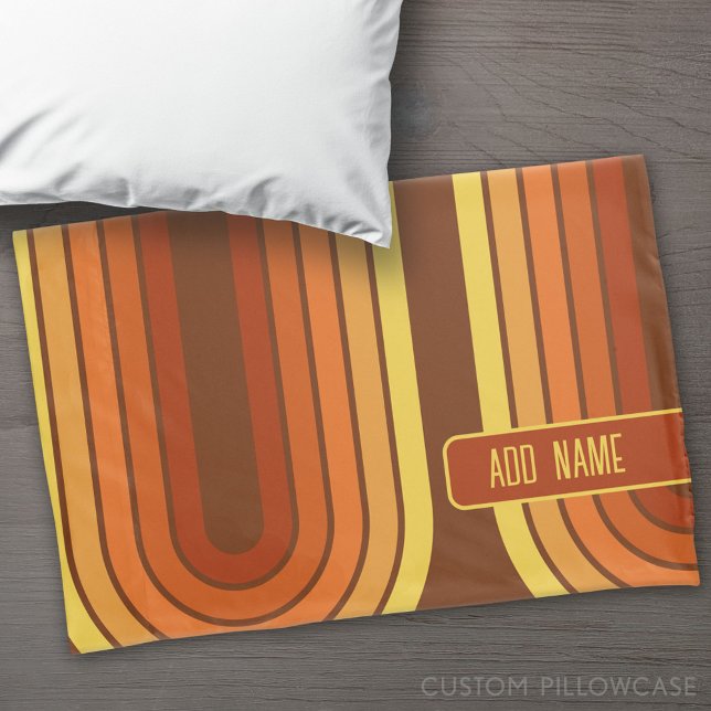 70 Inspirierte Linie Art Sunset Red Orange Yellow  Kissenbezug (Custom Pillowcase)