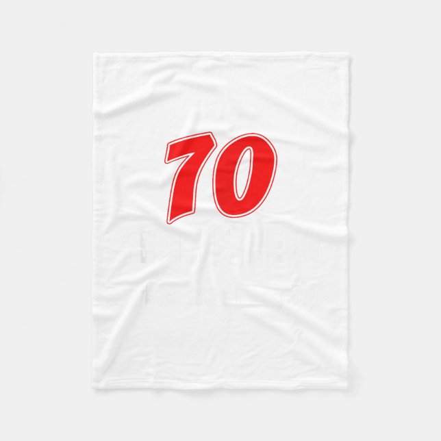 70 Is The New What Was I Saying Funny 70th Birthda Fleecedecke (Vorderseite)