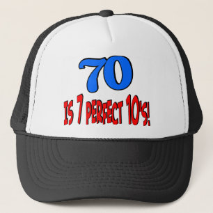 70 ist 7 perfekte 10's (BLAU) Truckerkappe
