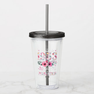 70 Jahre alt 1953 Blumengeschenk 70. Geburtstag Acryltrinkbecher