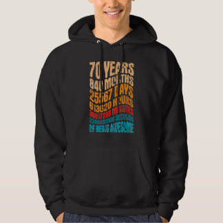 70 Jahre alt 70. Geburtstag Cool Vintag Retro 840 Hoodie