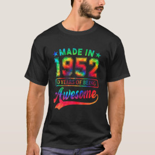 70 Jahre alt 70. Geburtstag Geschenk Gefärbte Kraw T-Shirt