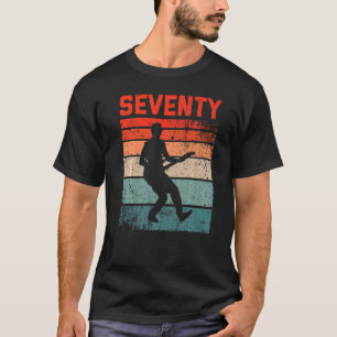 70 Jahre alt 70. Geburtstag Mann Gitarre Spieler G T-Shirt