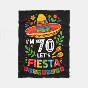 70 Jahre alt, lasst uns feiern 70. Geburtstag Mexi Fleecedecke