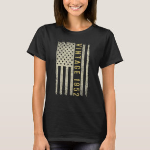 70 Jahre alt Vintag 1952 Amerikanische Flagge 70.  T-Shirt