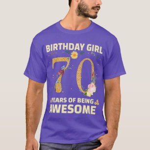 70 Jahre alte Geschenke für Frauen 70. Geburtstag  T-Shirt