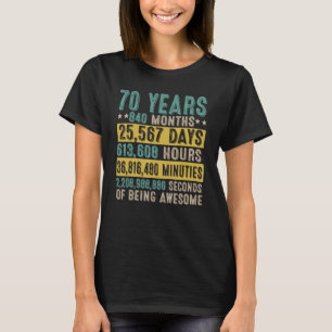 70 Jahre Alte Geschenke Vintag Phantastisch 70. Ge T-Shirt
