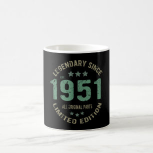 70 Jahre alter Tag Legende 70. Geburtstag Kaffeetasse