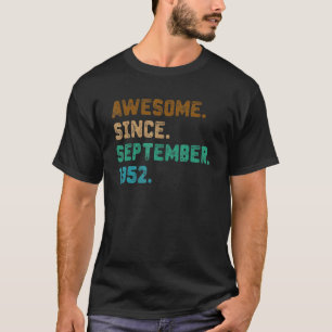 70 Jahre altes Geschenk Phantastisch seit Septembe T-Shirt