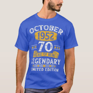 70 Jahre Altes Geschenk Vintag 70. Geburtstag 19. T-Shirt