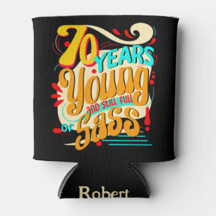 70 Jahre jung noch voll von Sass, Groovy Retro Dosenkühler