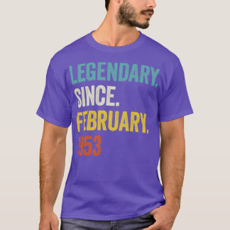 70 Jahre Legendär seit Februar 1953 70. Geburtstag T-Shirt