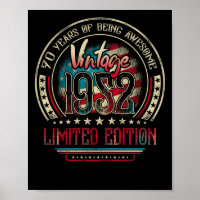 70 Jahre Phantastisch 70. Geburtstag Vintag 1952 U