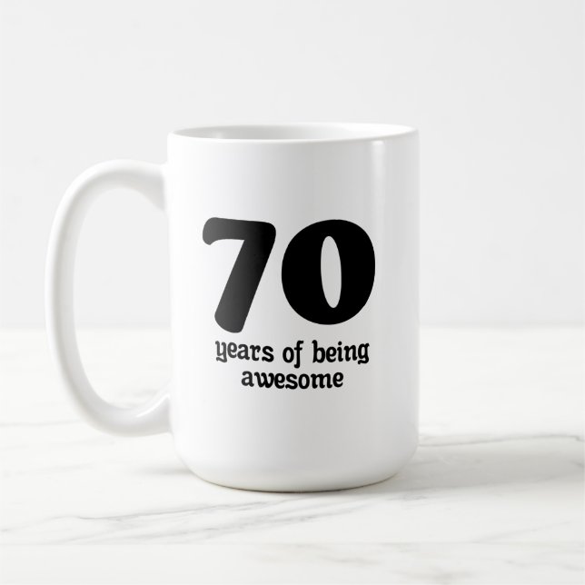 70 Jahre phantastisch Kaffeetasse (Links)