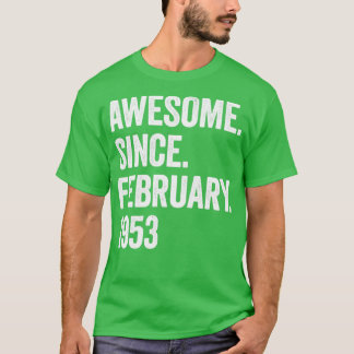 70 Jahre Phantastisch seit Februar 1953 70. Geburt T-Shirt