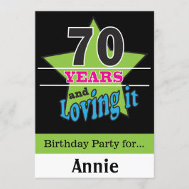 70 Jahre und Liebe es! | 70. Geburtstag Einladung