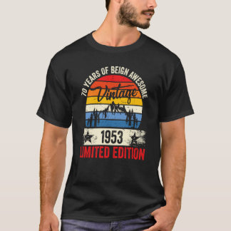70 Jahre Vintag 1953 70. Geburtstag T-Shirt