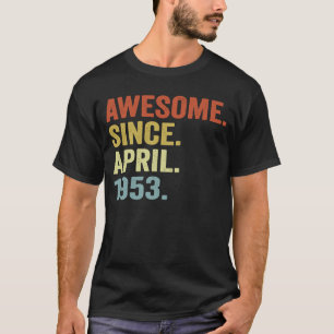 70 Jahre Vintag im April 1953 70. Geburtstag 2 T-Shirt