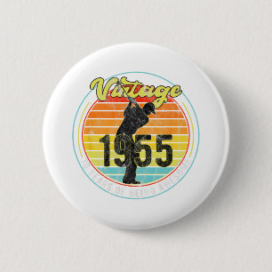 70 Jahre Vintager Golfer 1955 70. Geburtstag Button