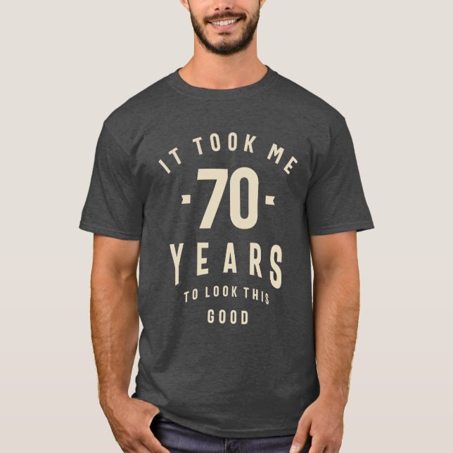 70 Jahre zeitloser Stil - 70. Geburtstag T-Shirt (Vorderseite)