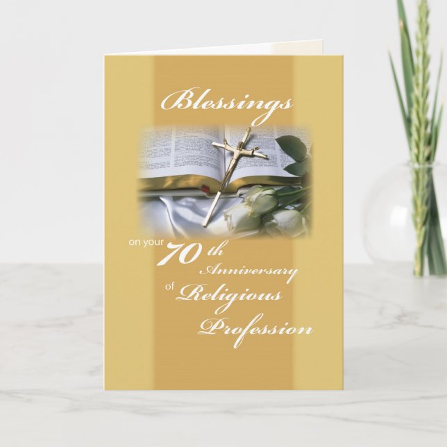 70. Jahrestag der religiösen Tätigkeit der Nonnen Karte (Vorderseite)