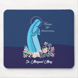70. Jahrestag des religiösen Lebens Nun Pink Blume Mousepad