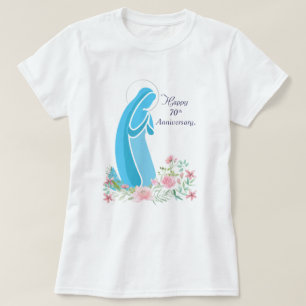 70. Jahrestag des religiösen Lebens Nun Pink Blume T-Shirt
