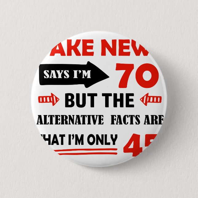 70. jährige Geburtstagsgeschenke Button (Vorderseite)